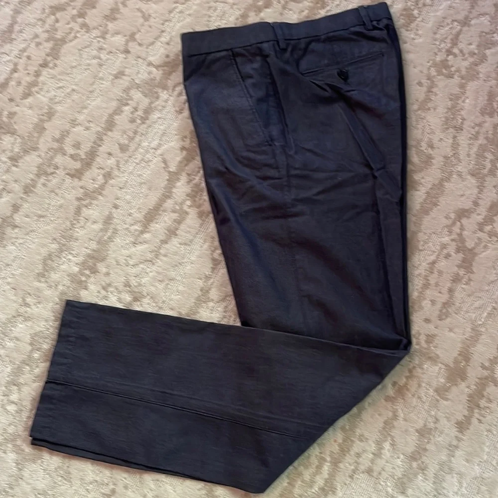 Banana Republic Navy Blue Textured Chinos